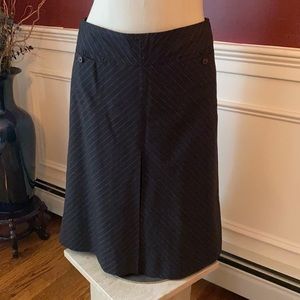 Rebecca Taylor pinstriped front pleat skirt, 4